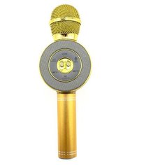 Беспроводной караоке-микрофон WS-668 (золотой) Belsis