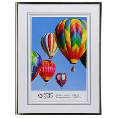 Фоторамка Fotografia 15x20 см., FFAL - 8203 алюминий, золото