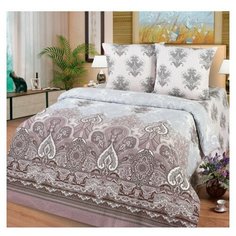 Комплект постельного белья Миланика, Эмилия, 2-спальный, Поплин 100% Хлопок, наволочки-70x70-2 шт. Milanika