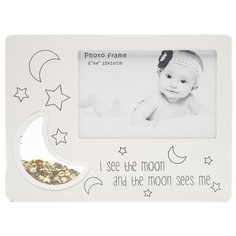 Фоторамка Fotografia фоторамка FFL - 811, 10x15 см., " I see the moon...", серая