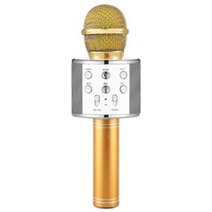 Беспроводной караоке-микрофон WS-858 (белое золото) Belsis