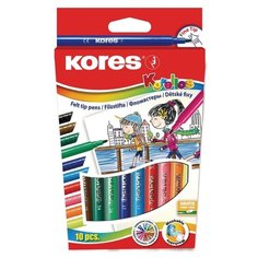 Фломастеры 12 цветов Kores, Вентилируемый колпачок 29011