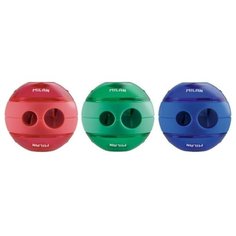 Двойная точилка - Шар Milan с контейнером (синий)