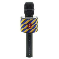 Беспроводной караоке-микрофон V8 (сине-желтый) Belsis