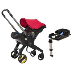 Автокресло-переноска группа 0+ (до 13 кг) Doona + Isofix, flame red