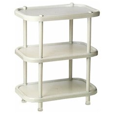 Этажерка овальная пластиковая с 3 секциями (50х31х55 см) Best Home