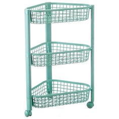 "Этажерка угловая ""Евро"" на колесиках, 3 секции (31х31х57 см)" Best Home