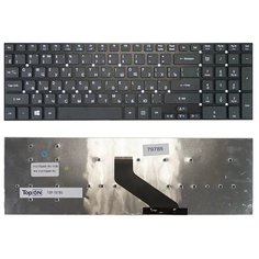 Клавиатура для ноутбука Acer Aspire V3, V3-551, V3-771, 5830T, 5755G Series. Г-образный Enter. Черная, без рамки. PN: MP-10K33SU-698 Top On