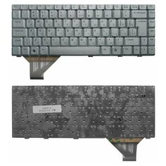 Клавиатура для ноутбука Asus A8, F8, N80, N81A, W3, Z99 Series. Г-образный Enter. Серебристая, без рамки. PN: 0KN0-712US01, 04-NAA1KRUS1 Top On