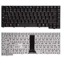 Клавиатура для ноутбука Asus F3, PRO31, X52 Series. (24pin). Г-образный Enter. Черная без рамки. PN: 04GNI11KRU40. Top On