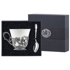 Чашка чайная Кольчугинский мельхиор "Натюрморт"