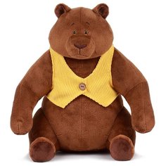 KULT Мягкая игрушка медведь Mr.Brown в жилетке, 30см