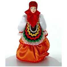 Кукла коллекционная Потешного промысла Матрешка-Дуняшка в традиционном летнем наряде. Россия. Потешный промысел