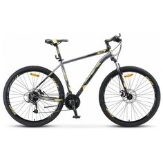 Stels Горный (MTB) велосипед STELS Navigator 910 MD 29 V010 черный/золотой 18.5” [LU091696-LU079528]