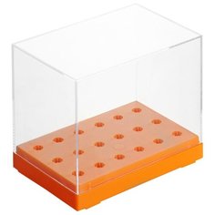 Подставка для ручки planet nails пластиковая на 18 штук (27706), оранжевый
