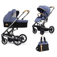 Универсальная коляска Esspero Tour S + сумка (2 в 1), denim