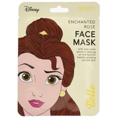 Mad Beauty Disney Princess Belle успокаивающая тканевая маска с экстрактом шиповника, 25 мл