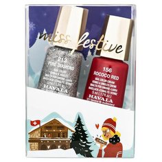 Набор Mavala Miss Festive Kit, 213 Pure Dimond, 156 Rococo Red