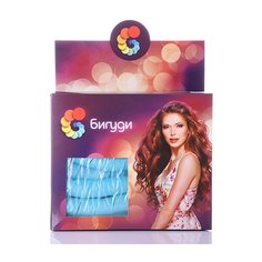 Гибкие бигуди Magic Leverage Длинные 80 см 18 шт. голубой/желтый