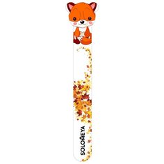 Solomeya Пилка "Хитрый лисенок", 180/220 грит белый/оранжевый