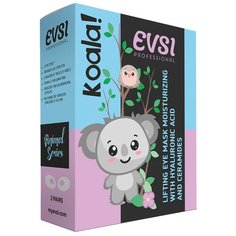 EVSI Лифтинг маска увлажнение для глаз с гиалуроновой кислотой Lifting Eye Mask Moisturizing With Hyaluronic Acid And Ceramides Koala!, 4 шт.