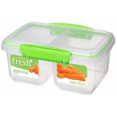 Контейнер прямоугольный двойной Fresh 1 л, 951620 Sistema