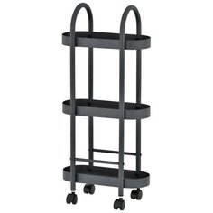 Этажерка-тележка овальная My Space TB3PO, 3 полки, черный