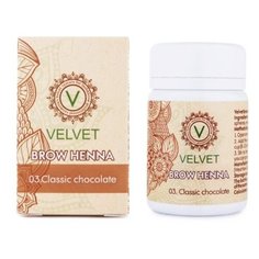 Velvet Brow Henna, 30 капсул 03. Classic chocolate