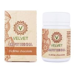 Velvet Brow Henna, 30 капсул 01. Bitter chocolate