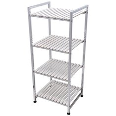 Этажерка с деревянными полочками My Space WS004wh белая