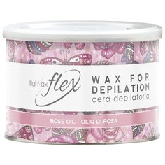 ItalWax Тёплый воск Flex "Кремовая роза" в банке 400 мл