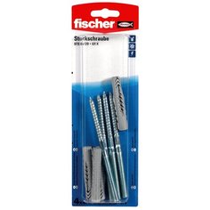 Дюбель универсальный UX, винт-шуруп fischer STST 8X120 ,4шт.