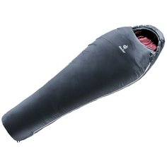 Спальный мешок deuter Orbit +5 SL granite/aubergine с левой стороны