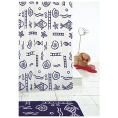 Штора для ванных комнат RIDDER Neptun синий/голубой 240*180