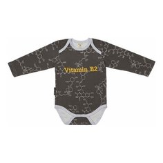 Боди Lucky Child Витамин размер 62-68, серый