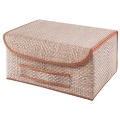 Коробка для хранения с крышкой Casy Home коричневая BO-022