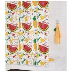 Штора для ванных комнат RIDDER Fruits цветной 180*200
