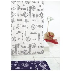 Штора для ванных комнат RIDDER Neptun серый/серебряный 180*200