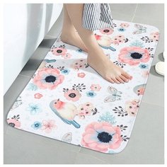 Коврик для ванной Sanitaryware 115, размер 45х75см, фланель, ПВХ.