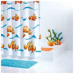 Штора для ванных комнат RIDDER Clown цветной 180*200