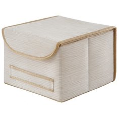 Коробка для хранения с крышкой бежевая BO-033 Casy Home