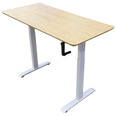 Стол для ноутбука, компьютера с с ручной регулировкой высоты 140*65, светло-коричневый URM