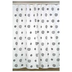 Штора для ванных комнат RIDDER Snail серый/серебряный 180*200, Aqm