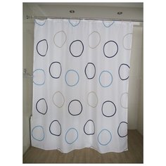 Штора для ванных комнат RIDDER Ring цветной 180*200, Aqm