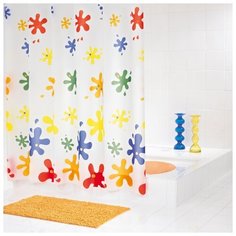 Штора для ванных комнат RIDDER Splash цветной 180*200