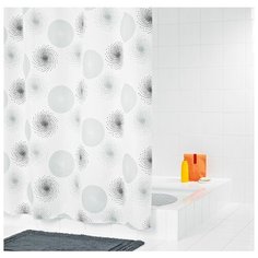 Штора для ванных комнат RIDDER Hurricane серый/серебряный 180*200