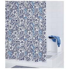 Штора для ванных комнат RIDDER Oriental синий/голубой 180*200