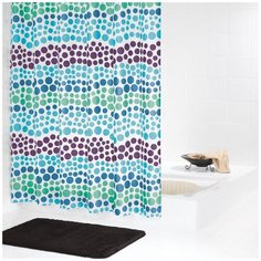 Штора для ванных комнат RIDDER Layer синий/голубой 180*200