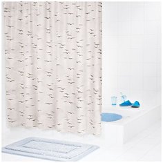 Штора для ванных комнат RIDDER Sylt бежевый/коричневый 180*200