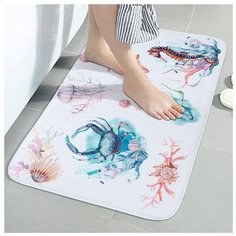 Коврик для ванной Sanitaryware 119, размер 45х75см, фланель, ПВХ.